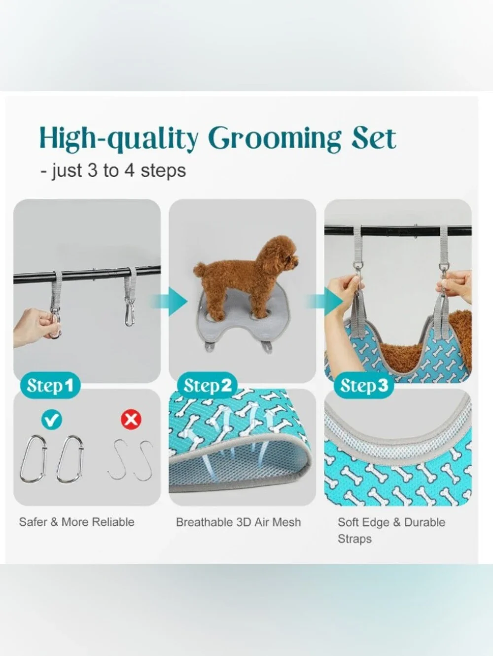 Dog 🐶 Grooming Hammock for Nail Trimming Size Small